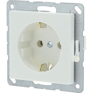 Jung - AS500 - Inbouwstopcontact - Wit - Randaarde