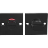 Impresso vierkant rozet - Badkamer-/Toiletsluiting - Mat zwart