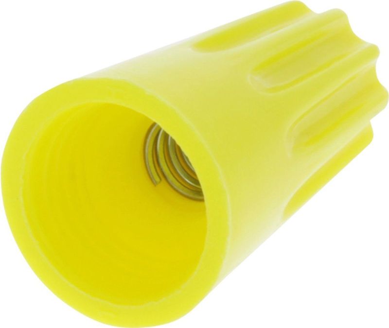 Conex lasklem / lasdop - Max 3 x 1.5 mm² - Geel - 30 stuks