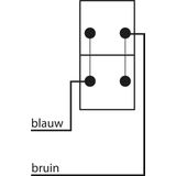 Q-Link - Dubbel Stopcontact - Wandcontactdoos - Zwart - Kinderbeveiliging