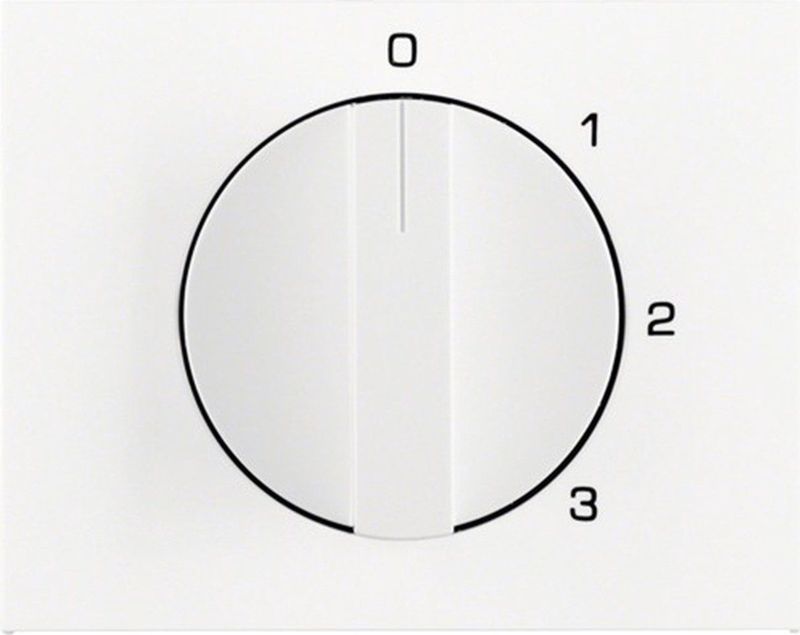 BERKER K1 Centraalplaat 3-standenschakelaar polarwit