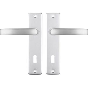 Starx Deurklink Aluminium – Deurbeslag – Deurschild voor Profielcilinder (PC55) – Deurklink Blok