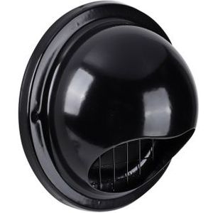Starx buitenrooster bol model rvs Ø 100 mm zwart