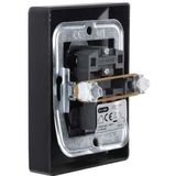 Q-link Stopcontact met Wisselschakelaar - Zwart - Combinatie Wandcontactdoos - Inbouw Stopcontact en Schakelaar - Randaarde