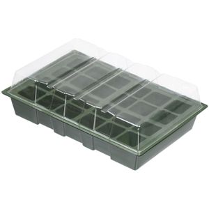 Nature - Mini-kweekbak (4 st.) - H10,5 x 35 x 23,5cm - groen - kweken