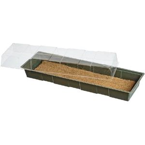 Petit plateau de culture de graines en plastique PET noir pour plantes potagères