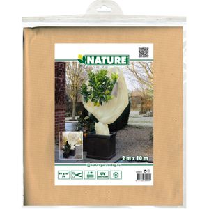 Nature plantenhoes XL - 10 x 2 meter - beige - anti-vorst planten beschermhoes - 1000 x 200 cm