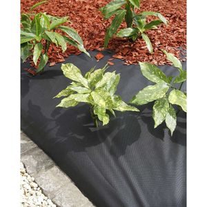 Nature Anitworteldoek 120 g/m 1x10 m zwart