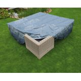 Nature Tuinmeubelhoes - Lage Tafel en Stoelen - 250x250x70 cm