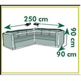 Nature Tuinmeubelhoes voor L-vormige Ligbedden 250x90x90 cm