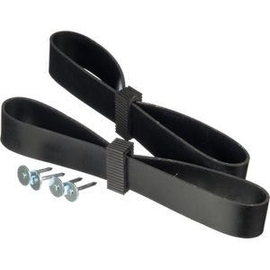 Nature Rubber/Canvas Boomband - Klim-En Geleide Artikel - 0.4x3.8x60 cm Zwart 2 stuks