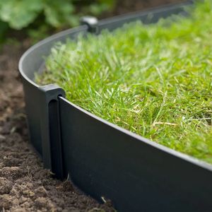 Nature - Grondpennen (10 st.) - H19,5cm - Zwart - voor borderranden