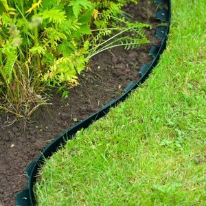 Nature - Borderrand op rol - Groen - 5cm x 10m - 4mm dik - Grasrand - flexibel