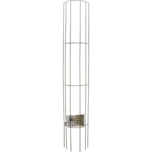 Metalen regenpijp klimrek geplastificeerd groen H145x25cm