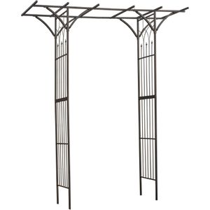 Nature Tuinboog 114x66x232 cm Metaal Zwart - Sterke en Stijlvolle Tuinboog voor een Prachtige Tuin
