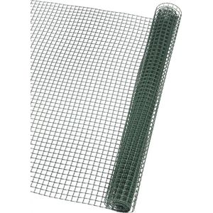 Schermgaas - groen - kunststof - UV bestendig - 1 x 3 m - vierkant maaswijdte 10 x 10 mm