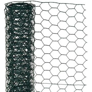 Nature - Verzinkt Staal Gaas - 0,5 X 5m - Groen - 25 X 25mm Mazen