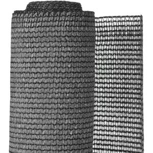 Nature - Schermgaas - 1 x 3m - antraciet - met bevestiging-set