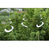 Nature - Vogelschrikspiraal - Zilver - Set van 3 - 25x0,3xØ21cm
