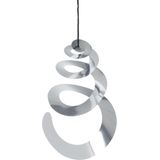 Nature - Vogelschrikspiraal - Zilver - Set van 3 - 25x0,3xØ21cm