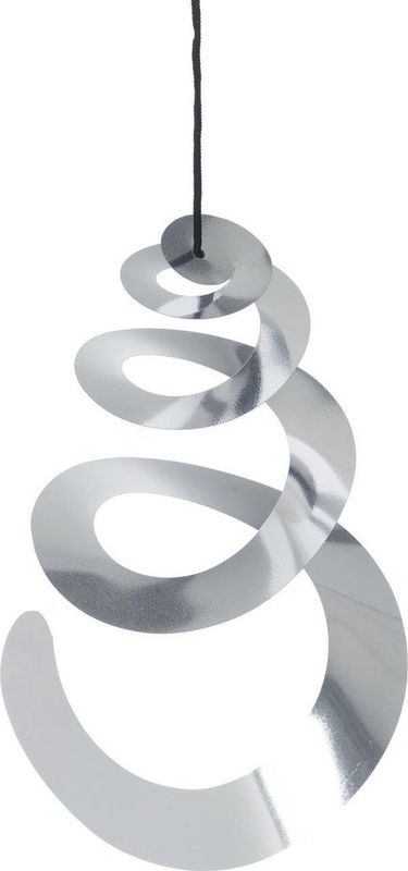 Nature - Vogelschrikspiraal - Zilver - Set van 3 - 25x0,3xØ21cm