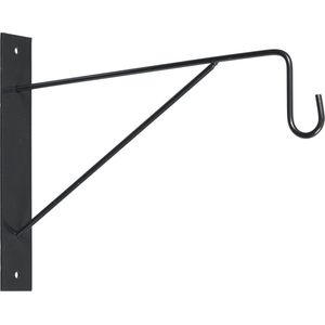 Muurhaak / plantenhaak voor hanging basket van verzinkt staal donkergrijs antraciet 35 cm