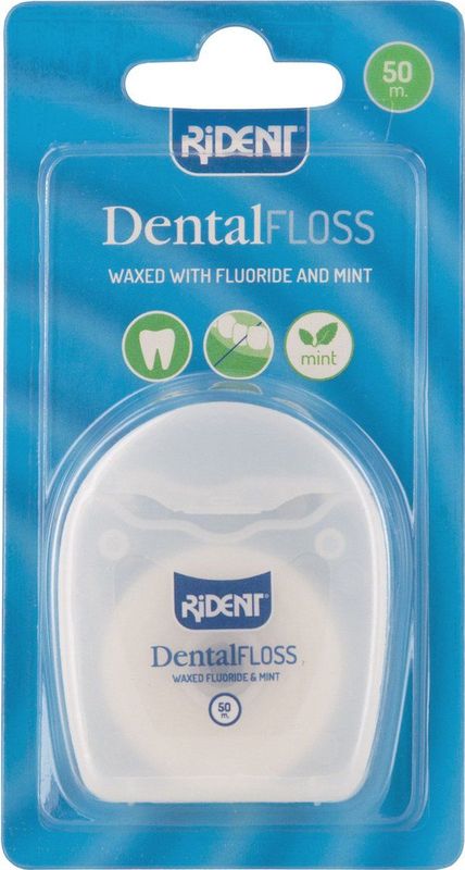 Rident met Fluoride -  50 m - Flosdraad