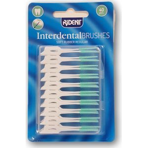 CaliCosy - Interdentale Borstels - Wit - Zacht Rubber - Set van 40