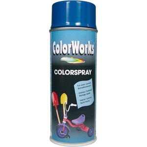 Colorworks Colorspray - Hoogglans - 400 ml - Enzian blauw
