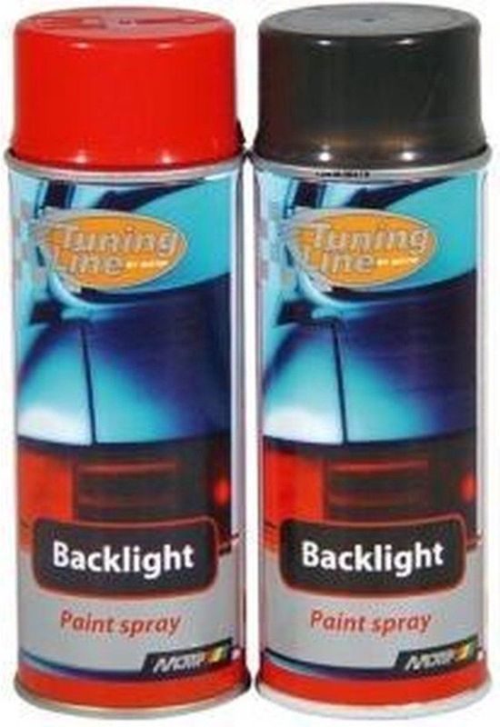 MoTip Backlight Transparant Spray Spuitbus Zwart 400ml