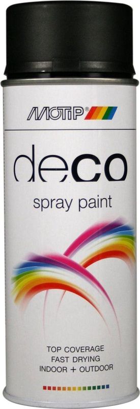 Motip - Deco Spray Paint - Decoratieve Lak - Deep Black