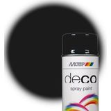 Motip - Deco Alkyd Hoogglans Lak - RAL 9005 - Diep Zwart - 400 ml
