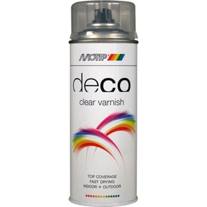 MoTip - Deco Blanke Lak - Hoogglans - Transparant - 400ml