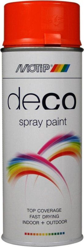 Motip - Deco Alkyd Hoogglans Lak - RAL 2004 Oranje - 400 ml