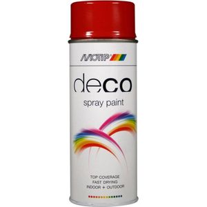MOTIP Deco Lak | Hoogglans | RAL 3000 | 400ml - 01628