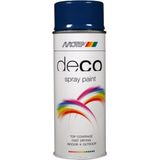 Motip deco alkyd hoogglans lak RAL 5010 enzian blauw (01634) - 400 ml.