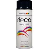 Motip - Deco Alkyd Hoogglans Lak - Staalblauw - 400 ml