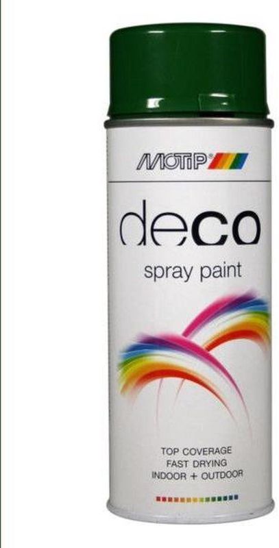 Motip - deco alkyd hoogglans lak - RAL 6002 bladgroen - 400 ml