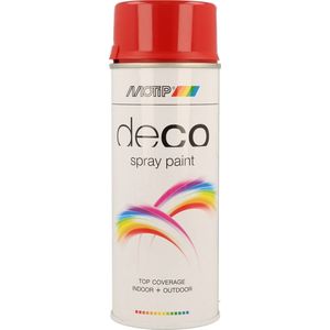 MoTip Deco Colourspray Hoogglans RAL3002 Karmijnrood 400 ML