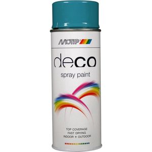 Motip deco alkyd hoogglans lak RAL 5018 turquoise (01641) - 400 ml.