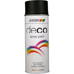 Motip Deco Spray Paint - Deep Black