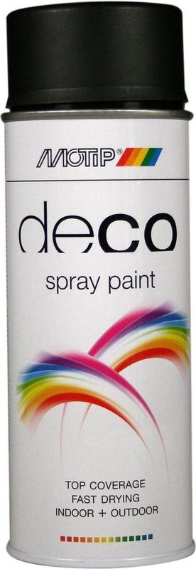 Motip - Deco Spray Paint - Deep Black - Decoratieve Lak