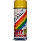 Motip - Deco Alkyd Hoogglans Lak - Koolzaad Geel - 400 ml