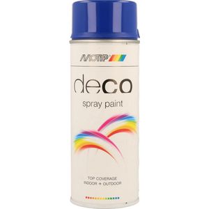 Motip deco alkyd hoogglans lak RAL 5002 ultramarijn blauw (01684)