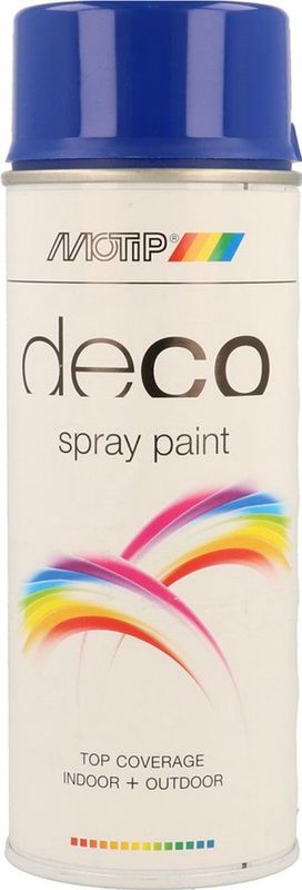 MOTIP - Deco Spuitbus - Hoogglans - Ral 5002 - 400 ML - Blauwe Lak