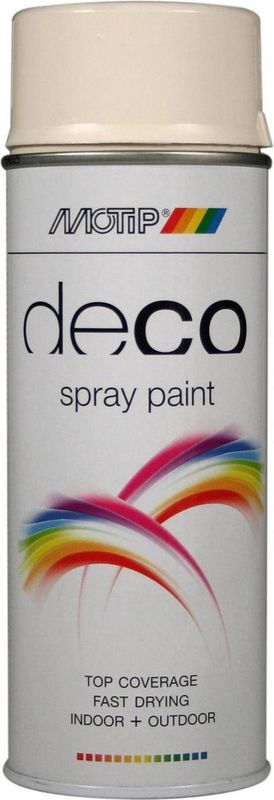 Motip deco alkyd hoogglans lak RAL 9001 cremewit (01695)