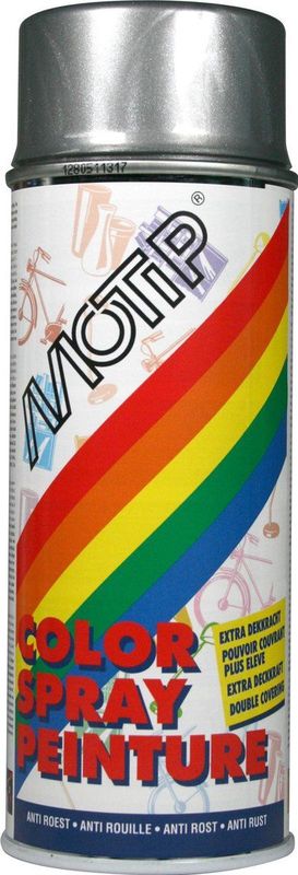 Motip - Alkyd Hoogglans Lak - Grijs - RAL 9007 - 400 ml