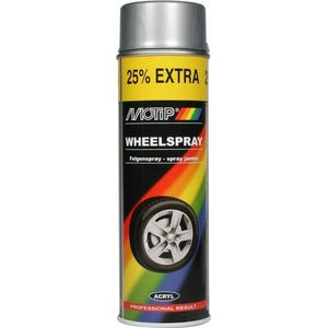 MoTip - Zilver - Velgenlak - 500 ml - Sneldrogend - Acrylaat