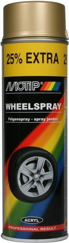 Motip - Velgenlak - Goud - 500ml - SnelDrogende Acrylverf - Slijtvast