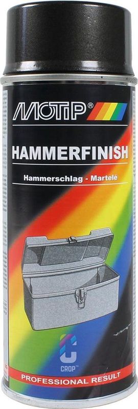 MoTip Hamerslag Verf ANTRACIET spuitbus 400ml
